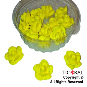ROSAS GRANDES AMARILLO x 15